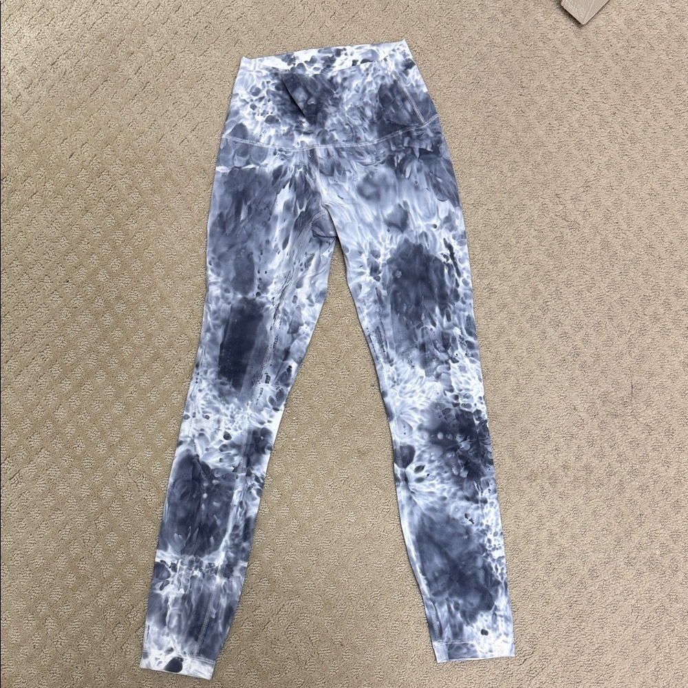 lululemon athletica Gray Tie-Dye Leggings